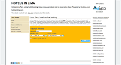Desktop Screenshot of hotelsinlima.com